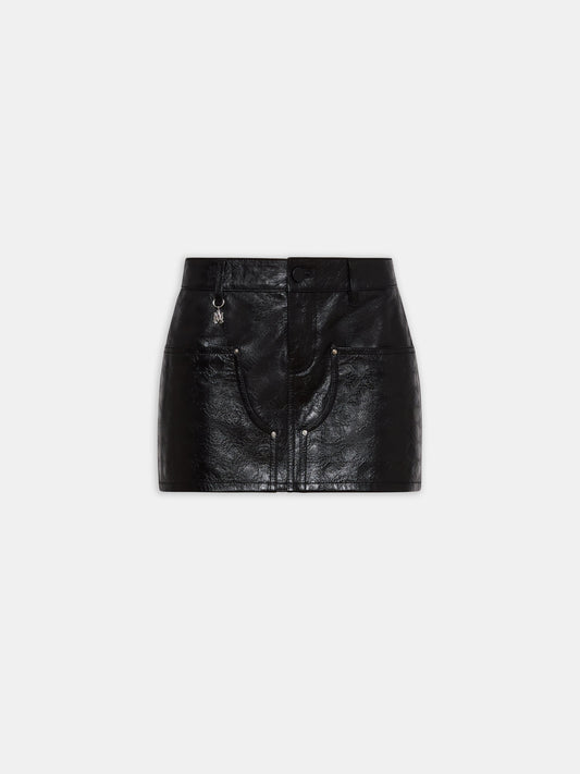 Ma Quad Leather Skirt - Black | Amiri Featured
