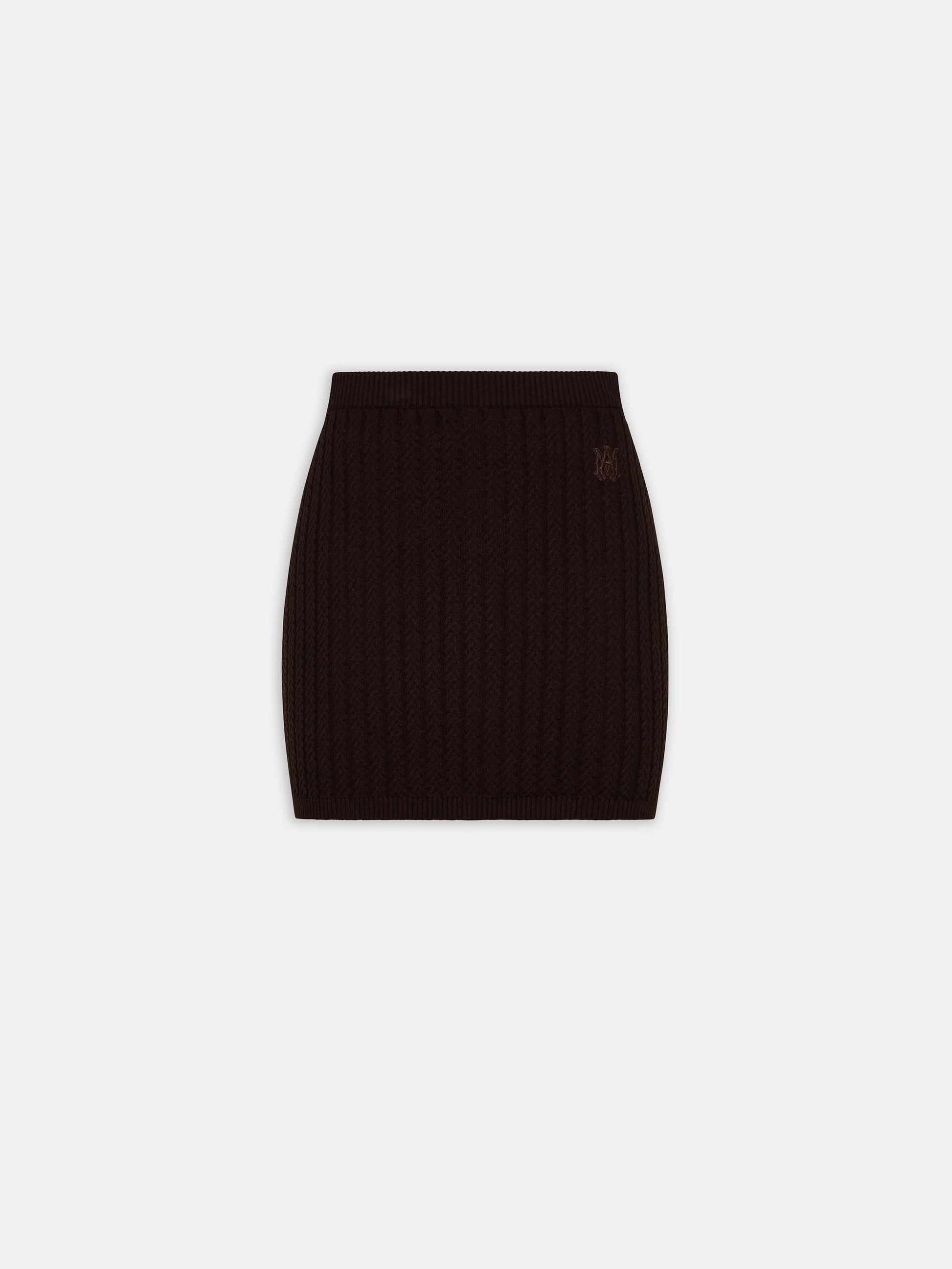 Ma Cable Knit Skirt - Dark Brown | Amiri Popular Choice