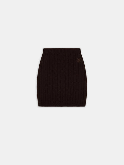 Ma Cable Knit Skirt - Dark Brown | Amiri Popular Choice