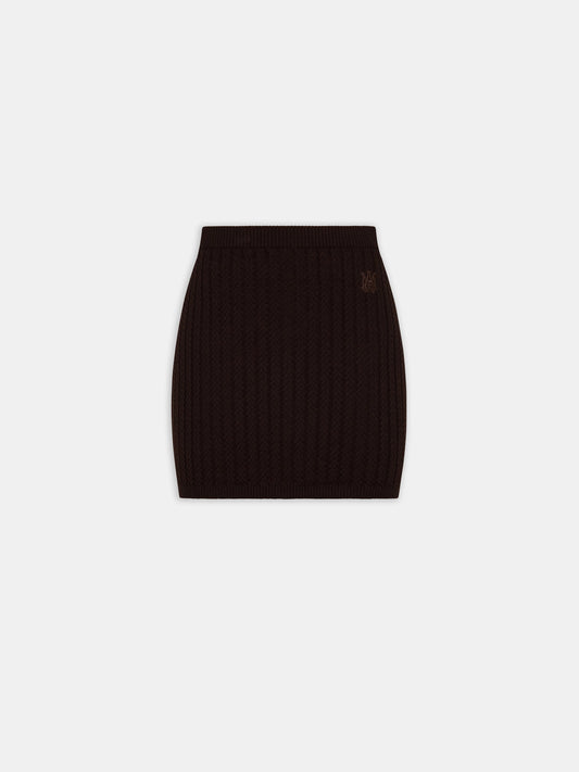 Ma Cable Knit Skirt - Dark Brown | Amiri Popular Choice