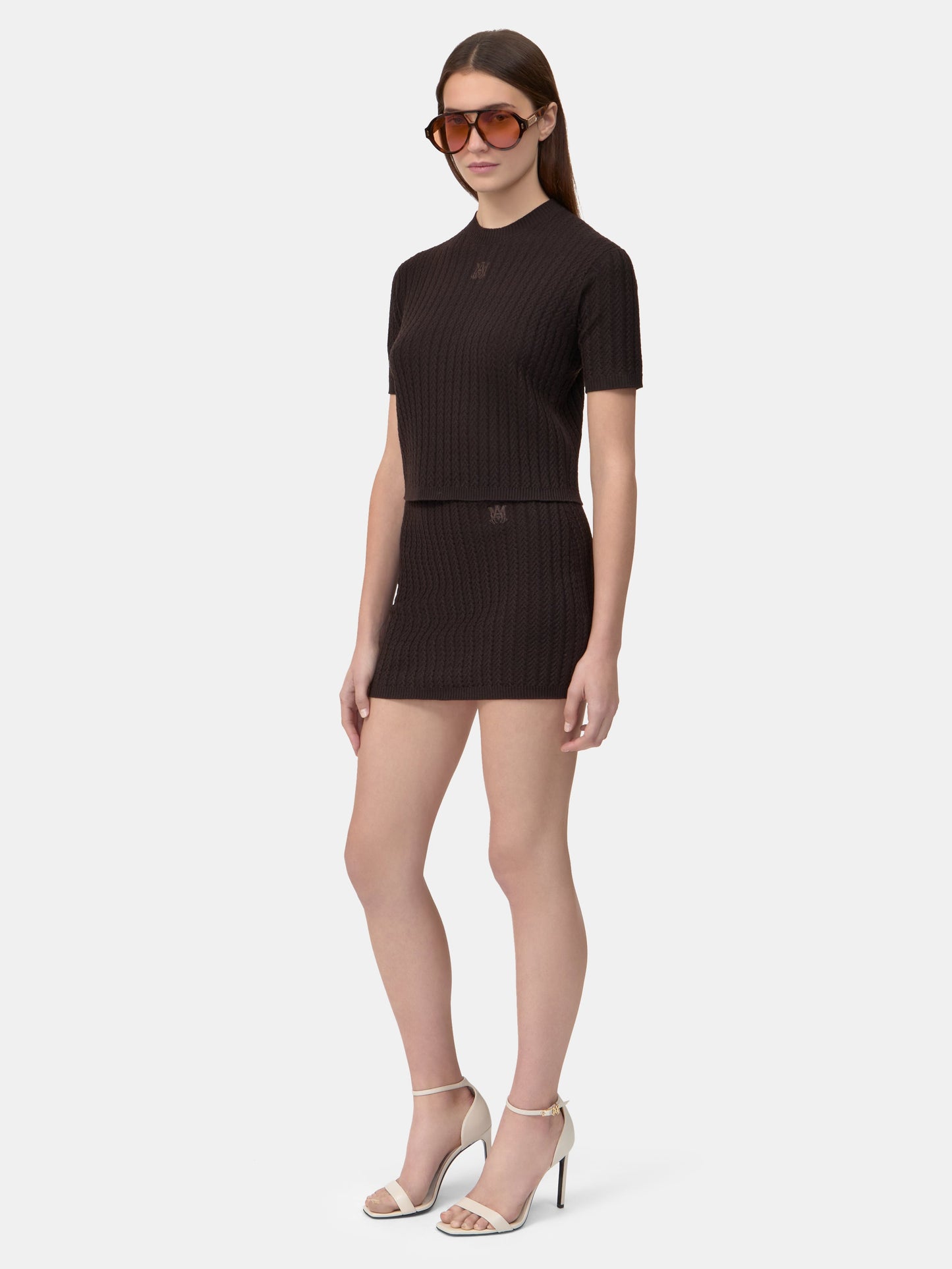 Ma Cable Knit Skirt - Dark Brown | Amiri Popular Choice