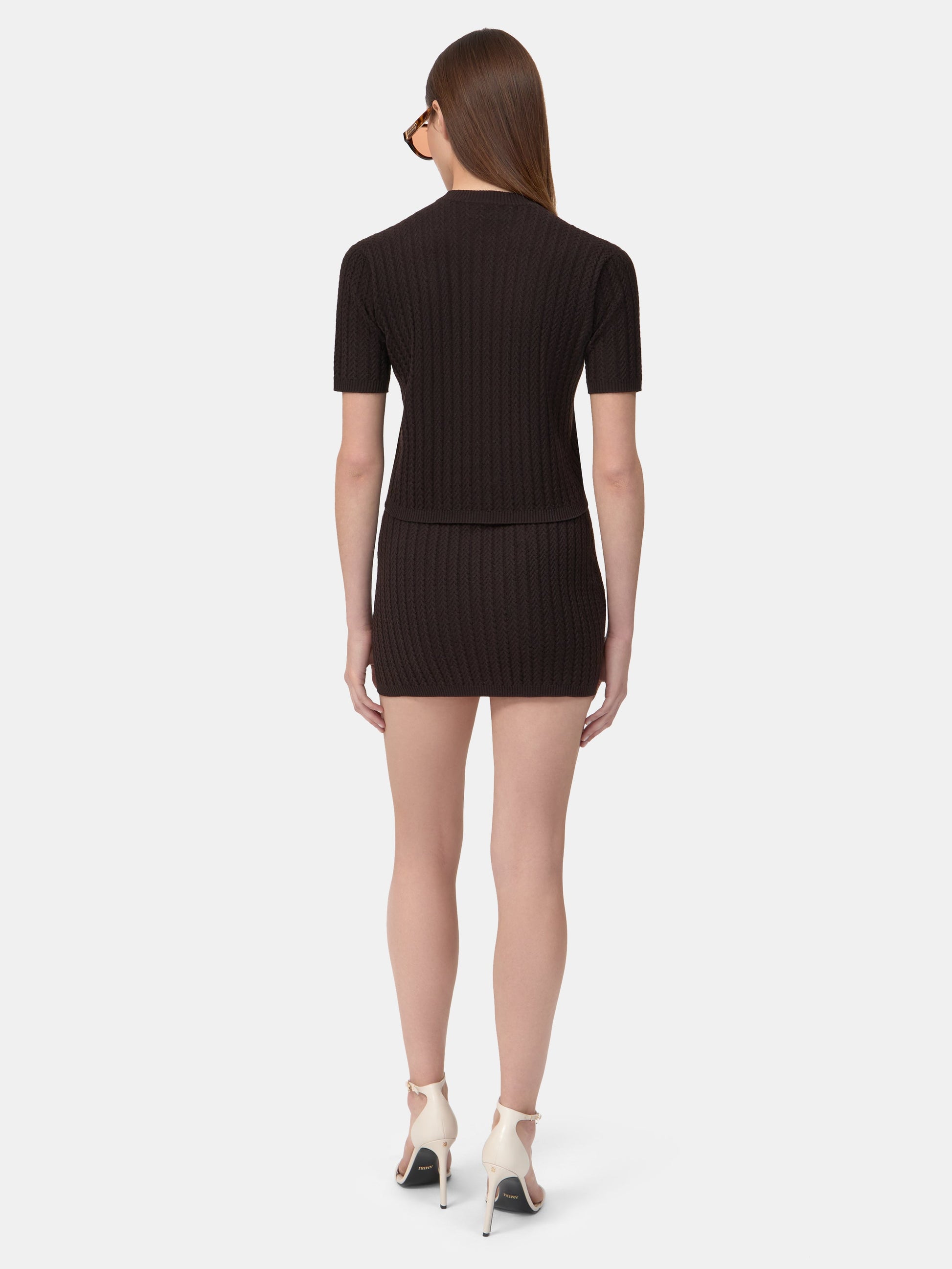 Ma Cable Knit Skirt - Dark Brown | Amiri Popular Choice