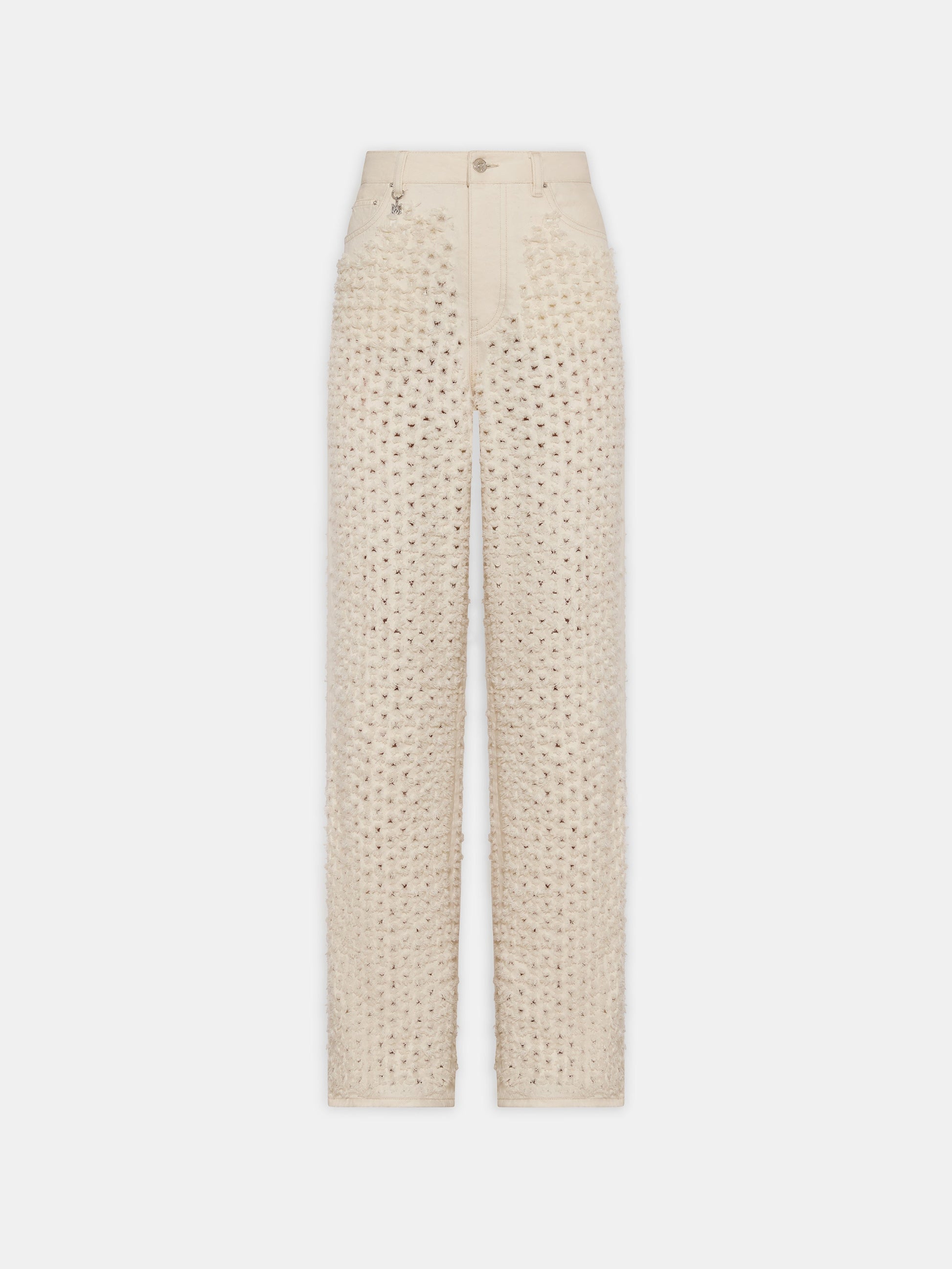 Boucle Denim Straight Jean - Ecru | Amiri Value