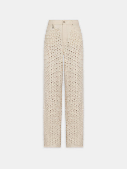 Boucle Denim Straight Jean - Ecru | Amiri Value