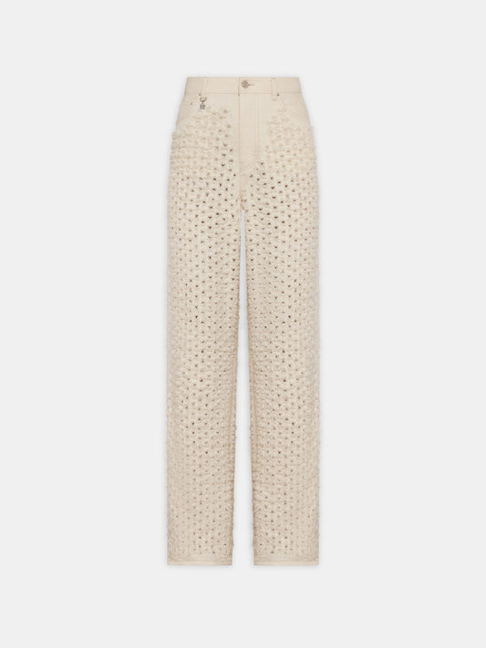 Boucle Denim Straight Jean - Ecru | Amiri Value
