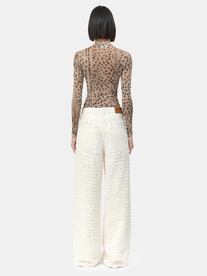 Boucle Denim Straight Jean - Ecru | Amiri Value