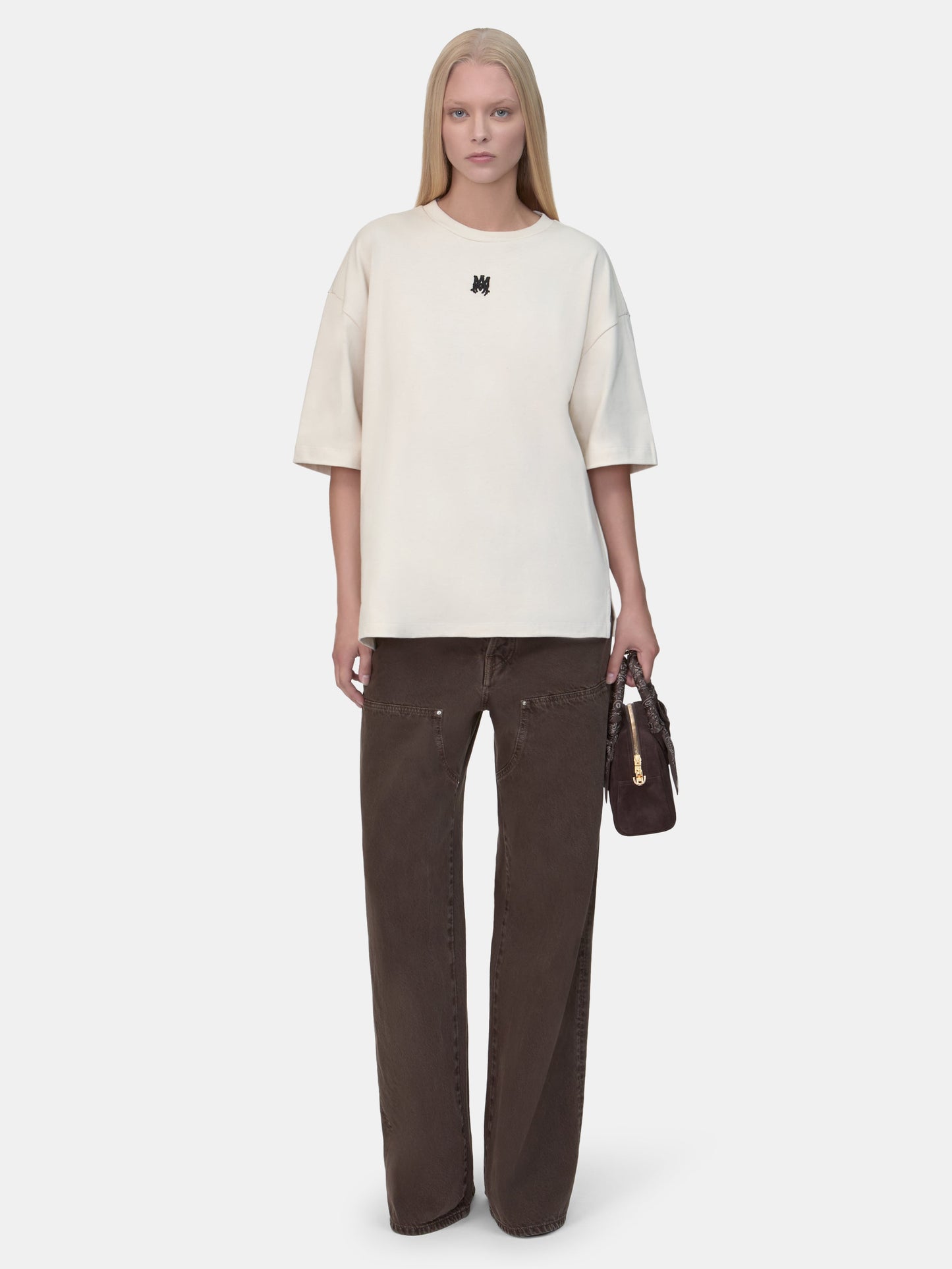 Ma Drop Shoulder Tee - Cream | Amiri Affordable