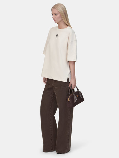 Ma Drop Shoulder Tee - Cream | Amiri Affordable