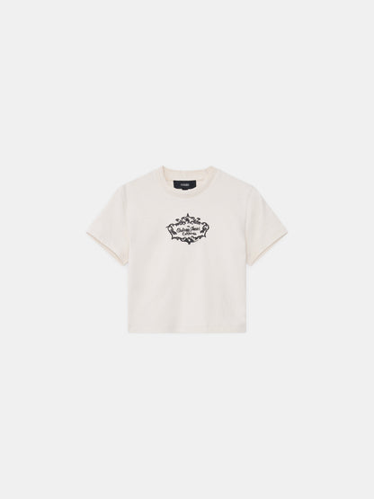 Chateau Crest Baby Tee - Alabaster | Amiri Great Deal
