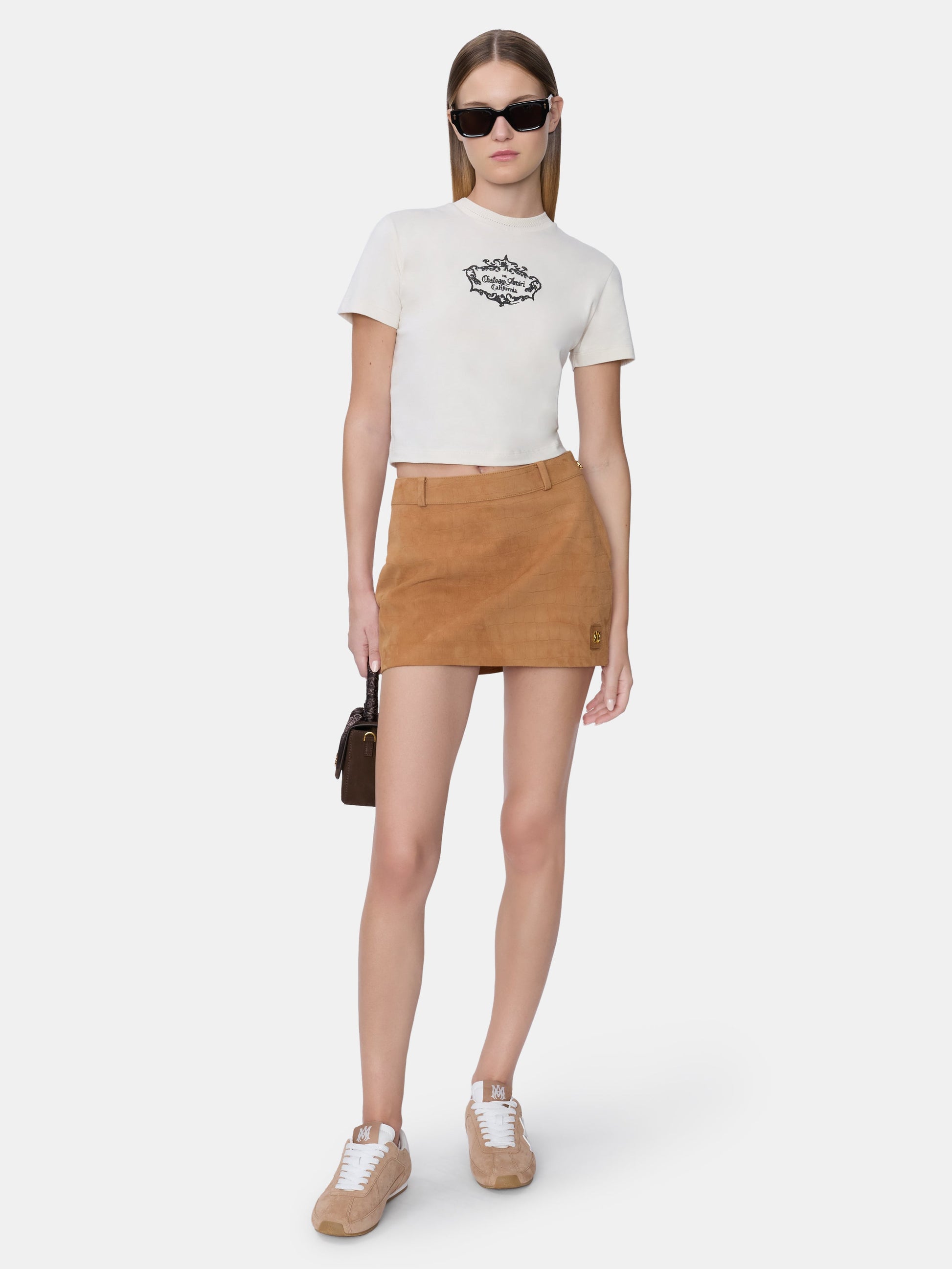 Chateau Crest Baby Tee - Alabaster | Amiri Great Deal