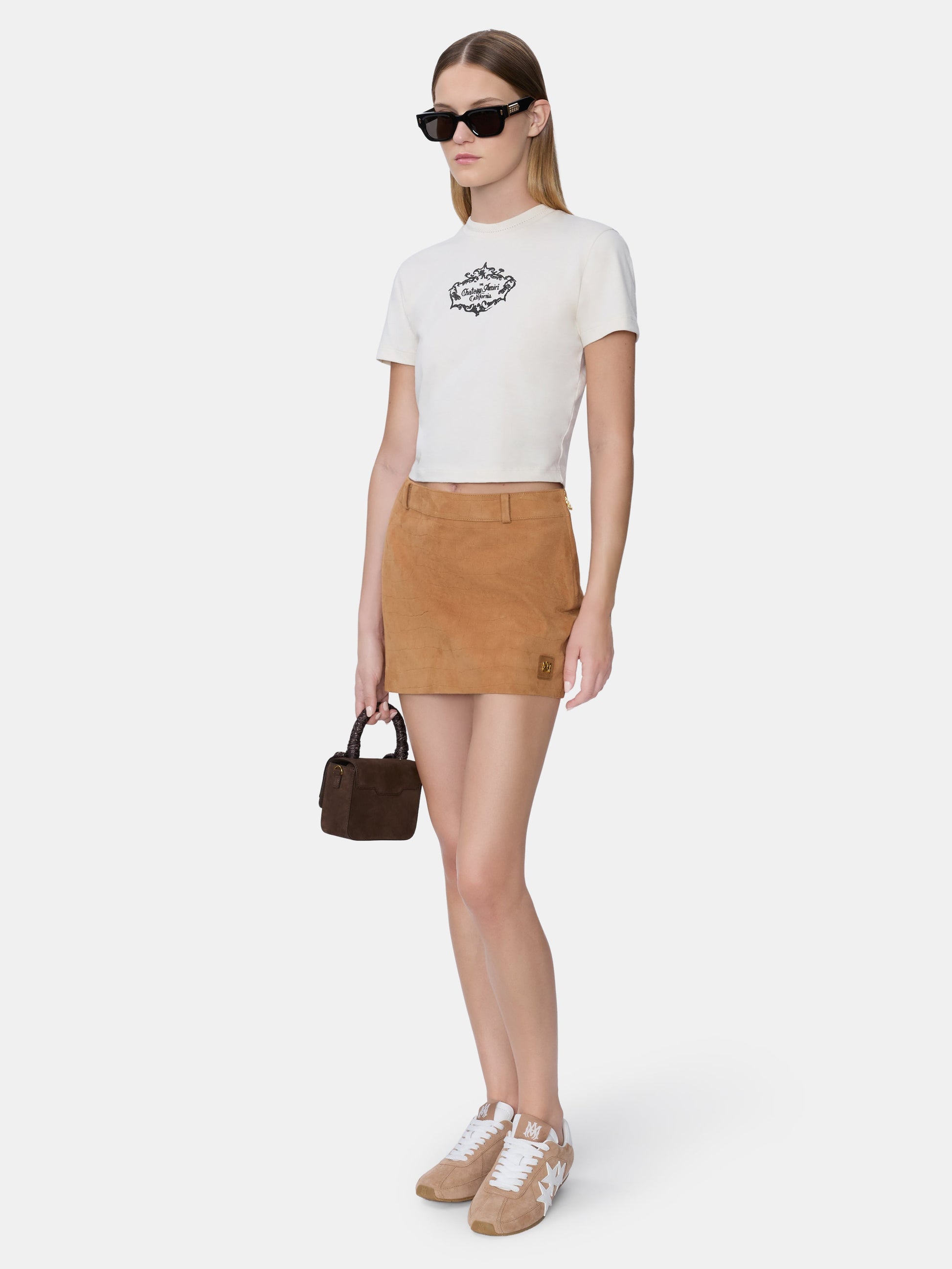 Chateau Crest Baby Tee - Alabaster | Amiri Great Deal
