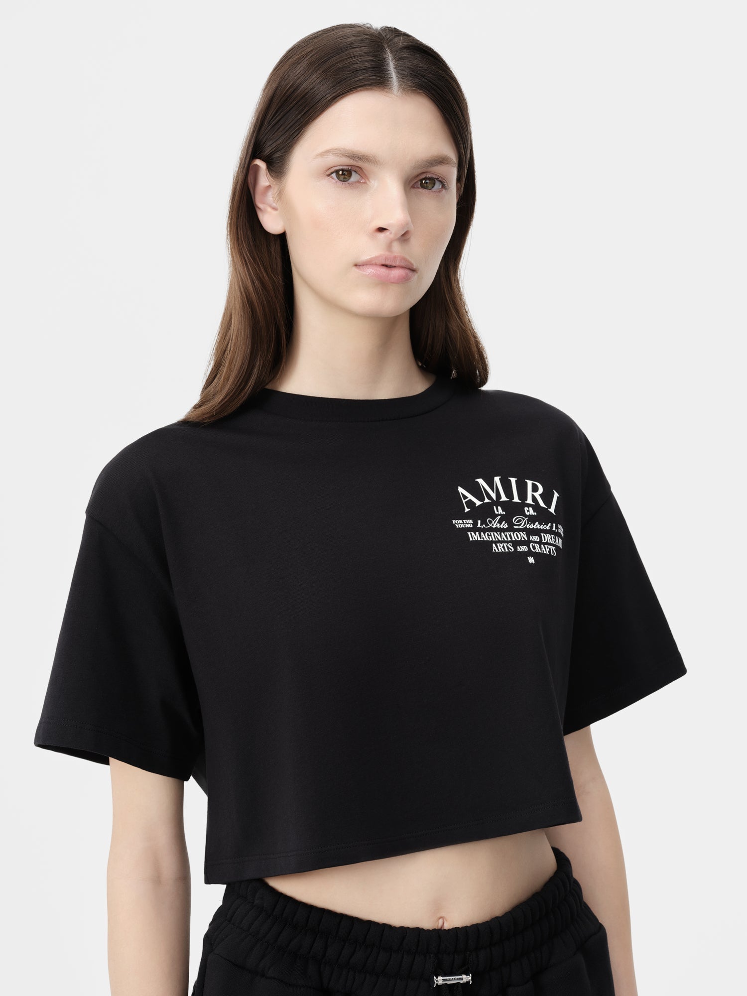 Arts District Cropped Tee - Black | Amiri Special Offer