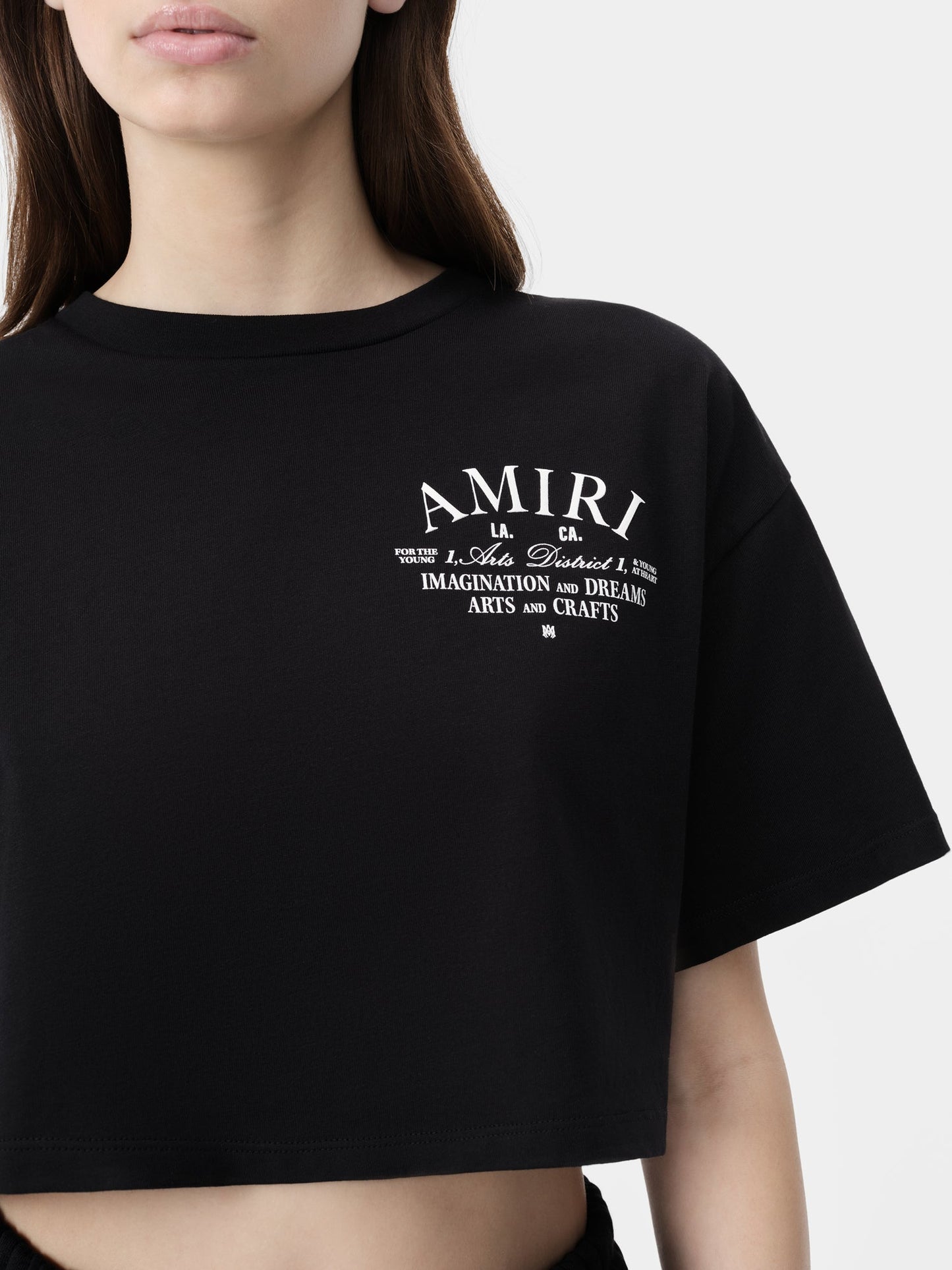 Arts District Cropped Tee - Black | Amiri Special Offer