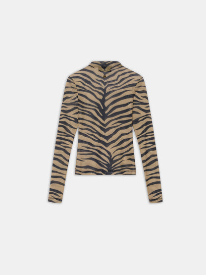 Zebra Long Sleeve Top - Dark Brown | Amiri Featured