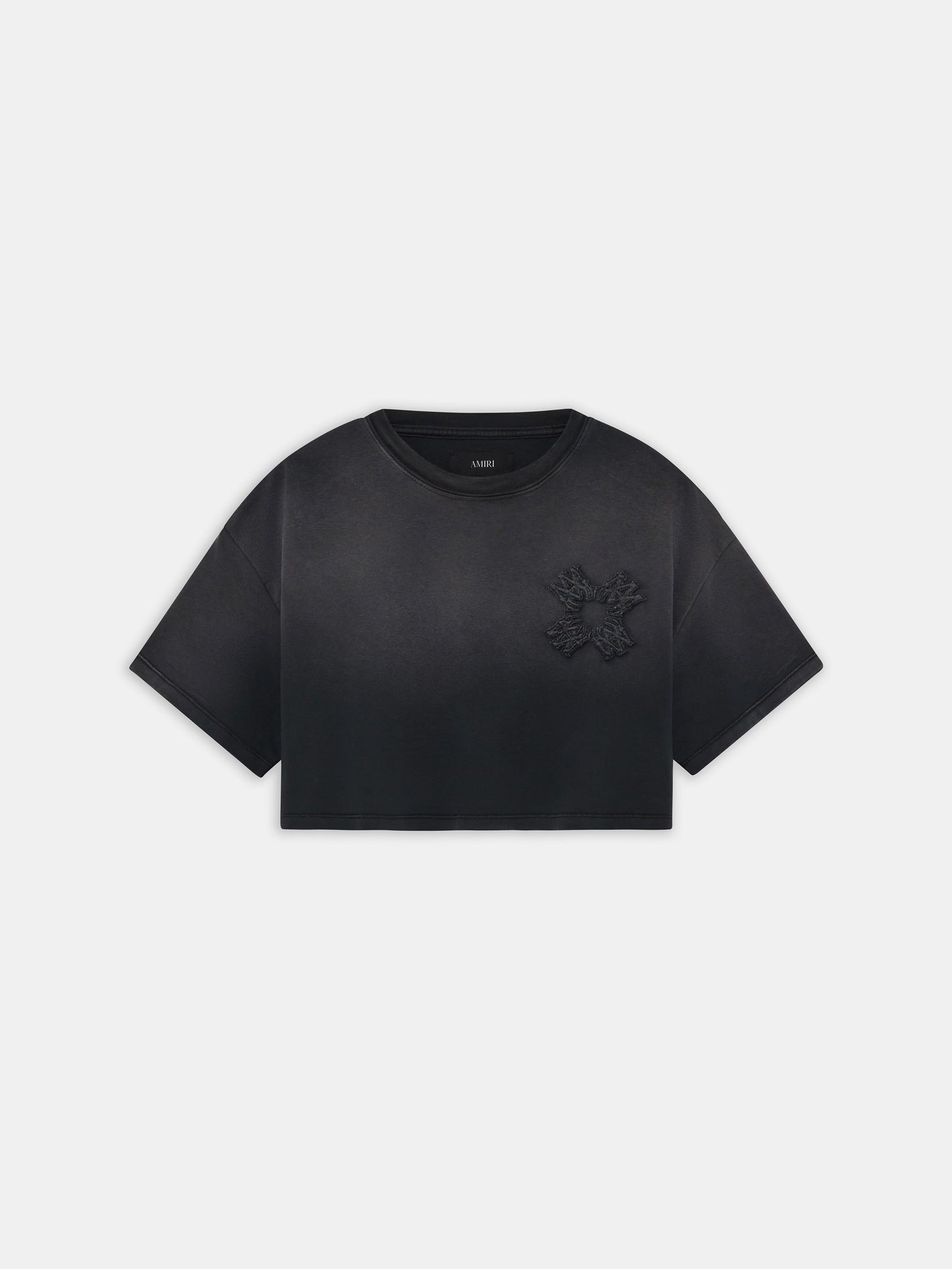 Ma Quad Cropped Tee - Black | Amiri Best Seller