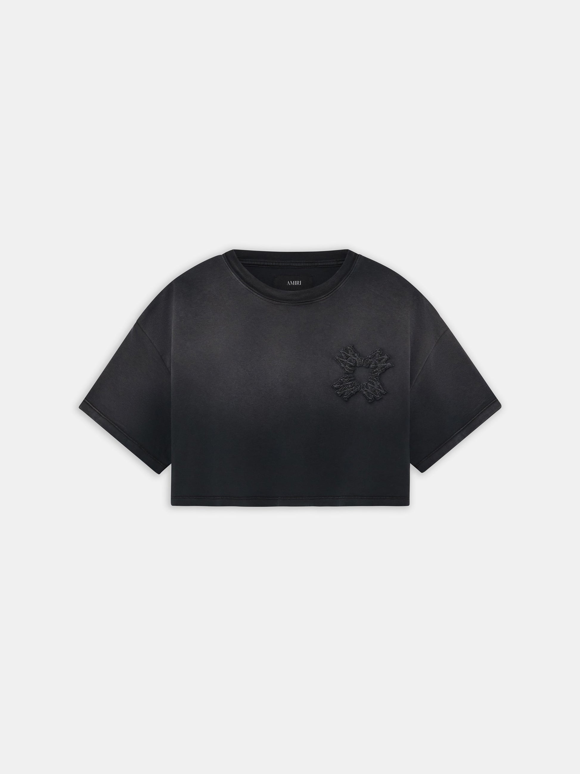 Ma Quad Cropped Tee - Black | Amiri Best Seller