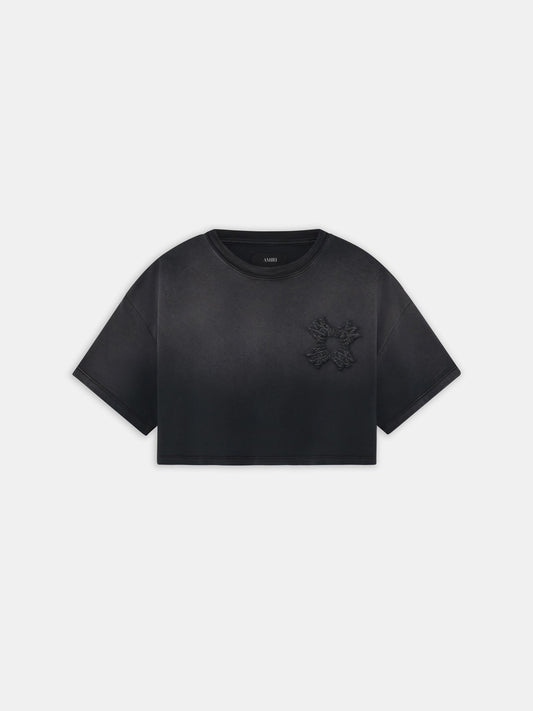 Ma Quad Cropped Tee - Black | Amiri Best Seller