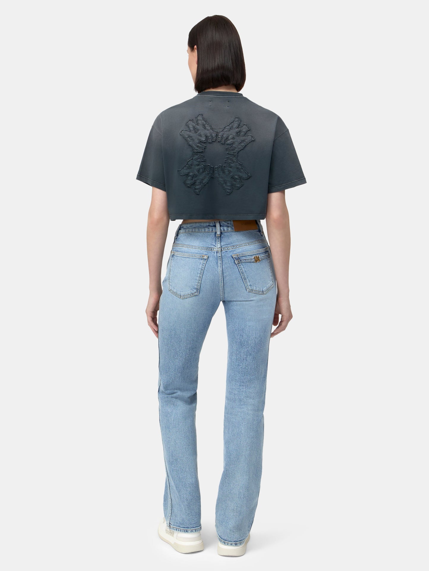 Ma Quad Cropped Tee - Black | Amiri Best Seller