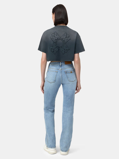 Ma Quad Cropped Tee - Black | Amiri Best Seller