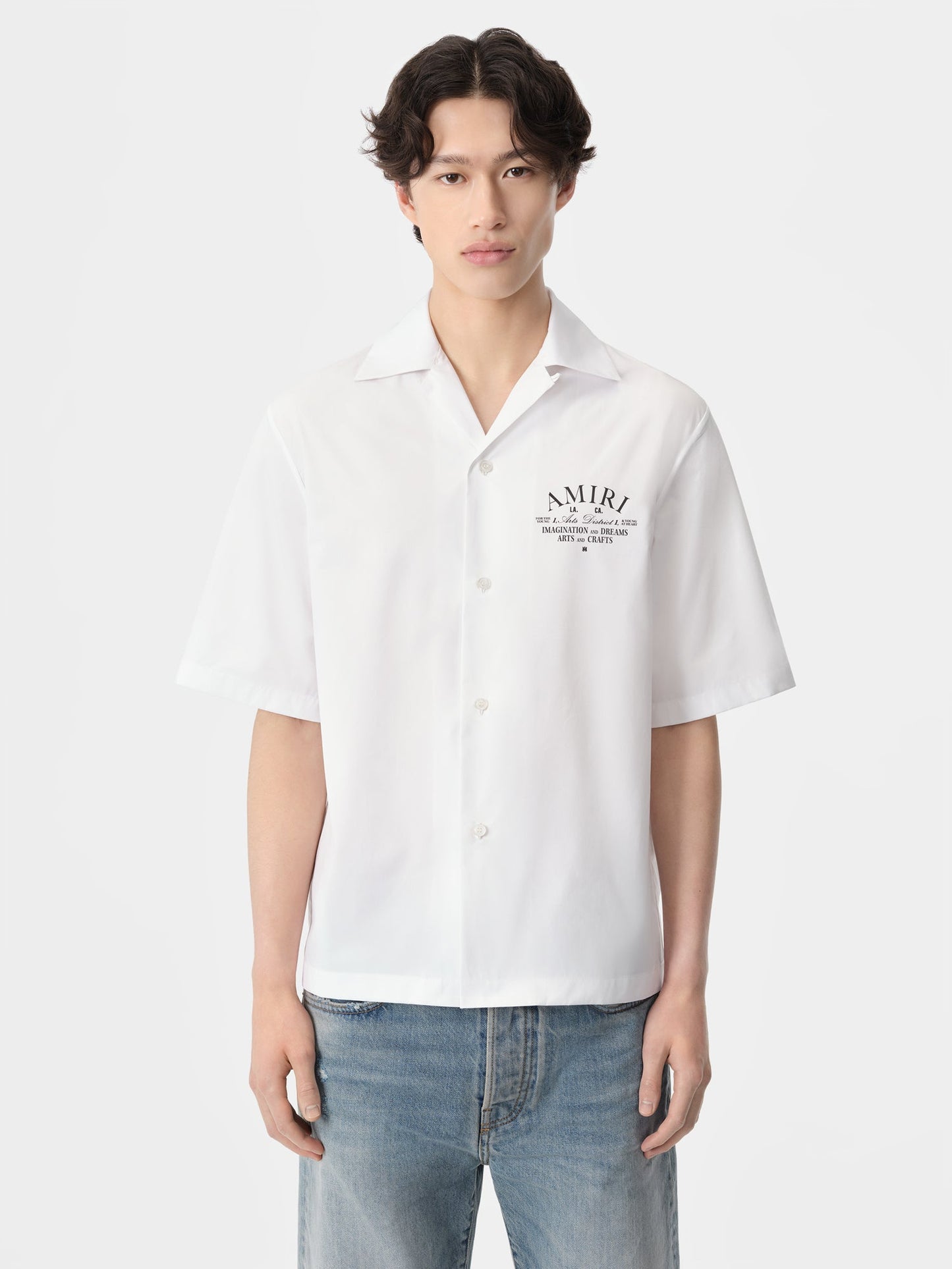 Arts District Camp Shirt - White | Amiri Online