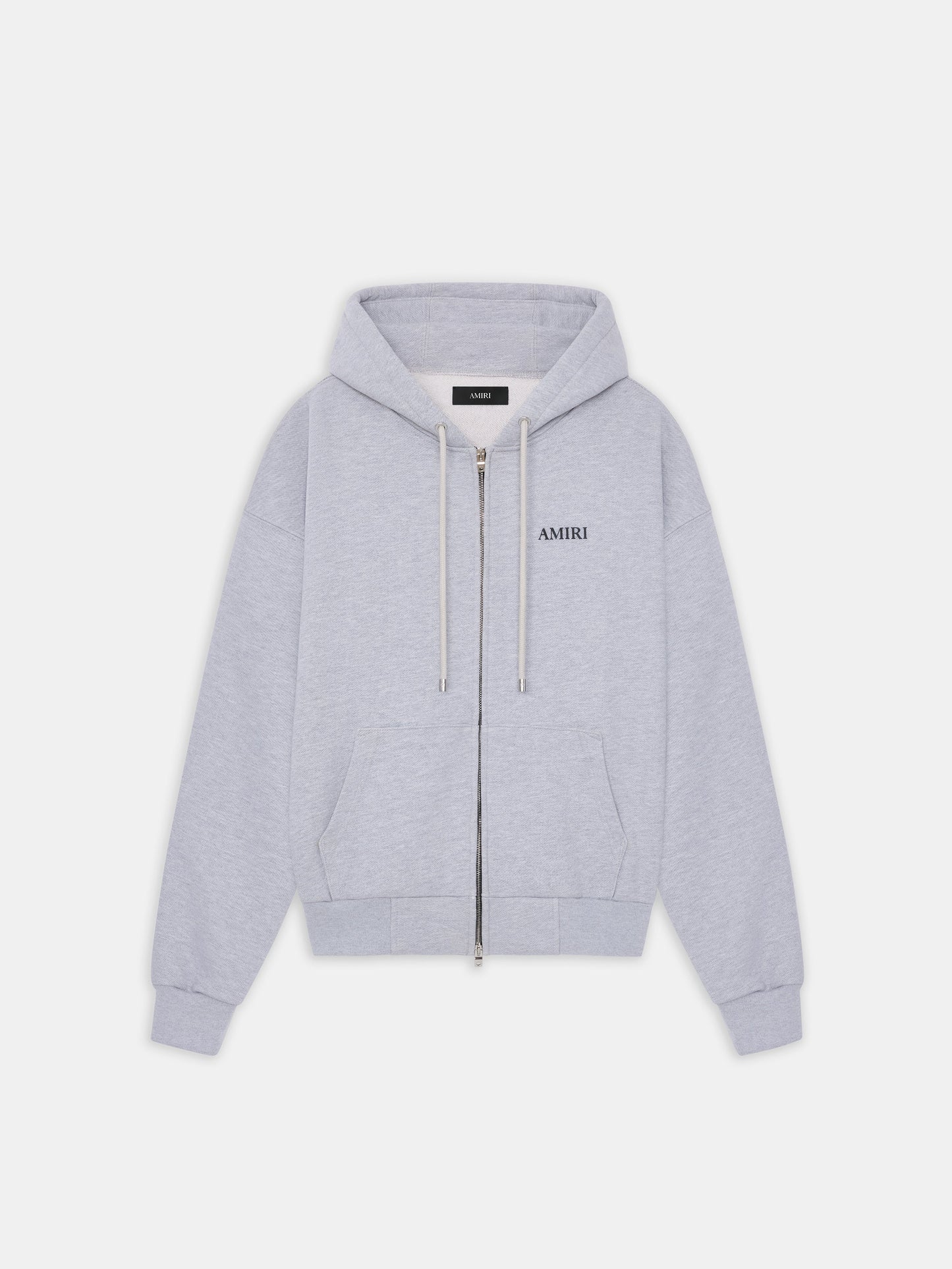 Relaxed Zip Up Hoodie - Heather Grey | Amiri Affordable