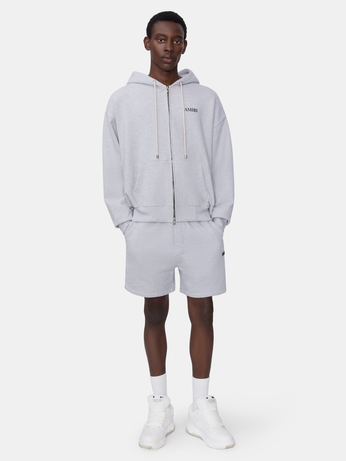 Relaxed Pull On Sweatshort - Heather Grey | Amiri Budget Friendly