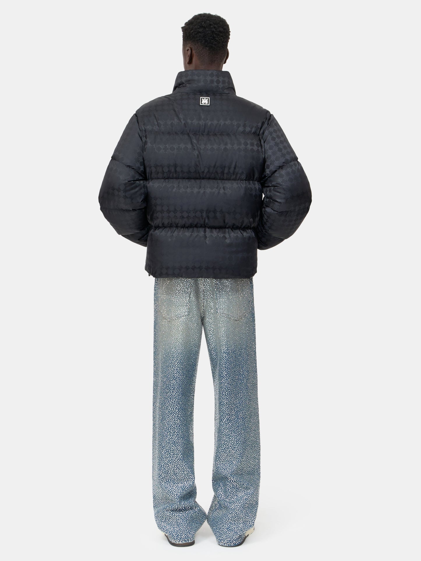 Ma Quad Jacquard Down Jacket - Black | Amiri Special Offer