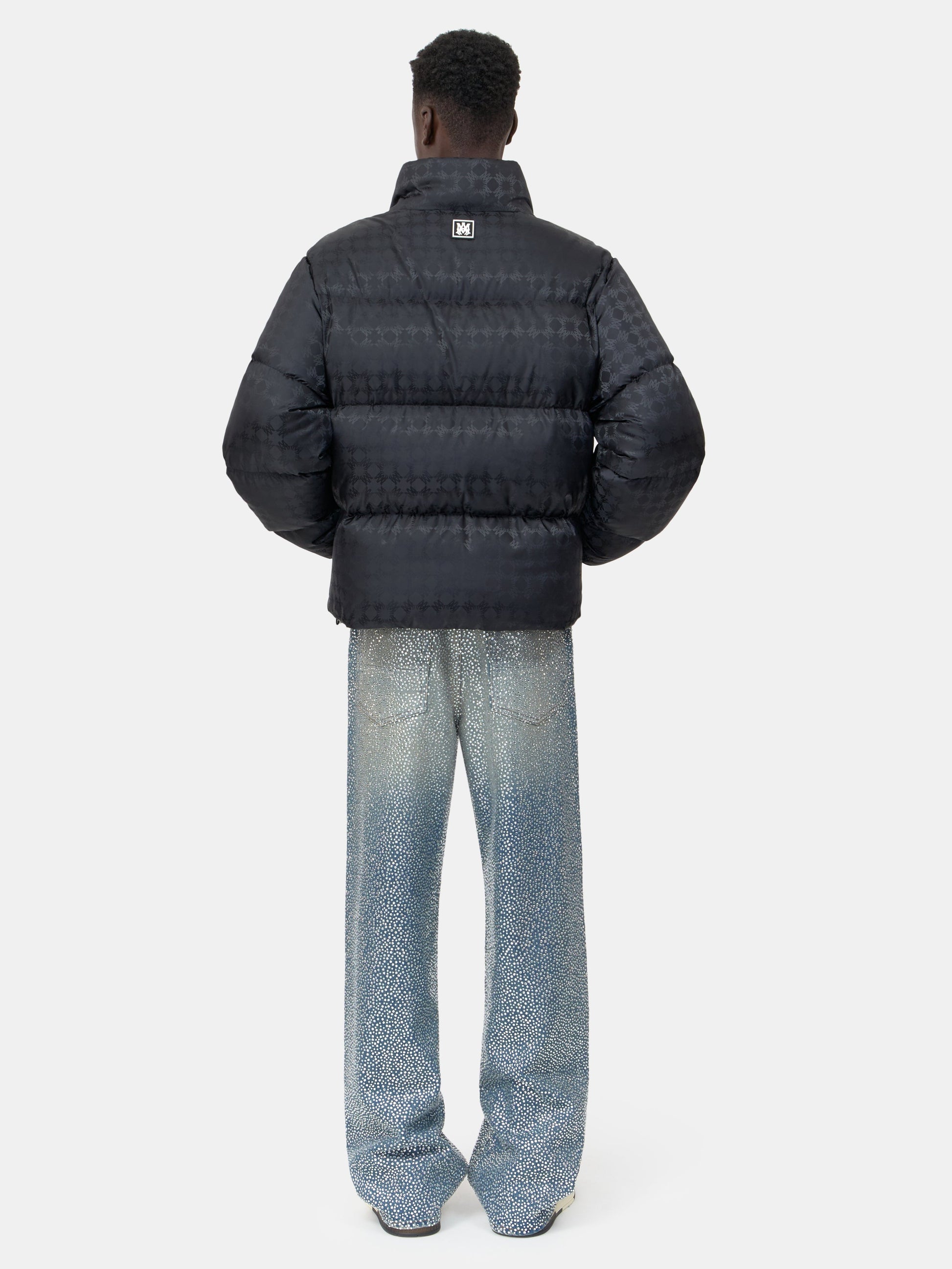 Ma Quad Jacquard Down Jacket - Black | Amiri Special Offer
