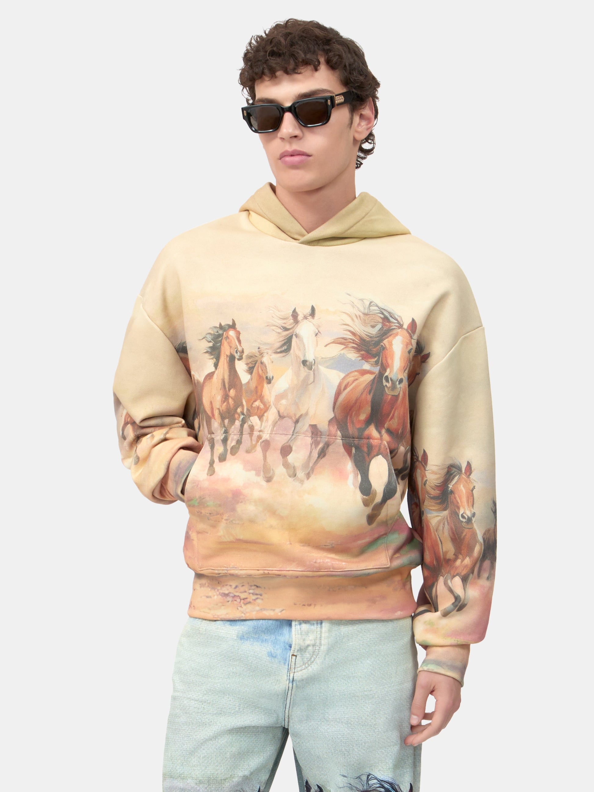 Horses Oversized Hoodie - Multi | Amiri Online