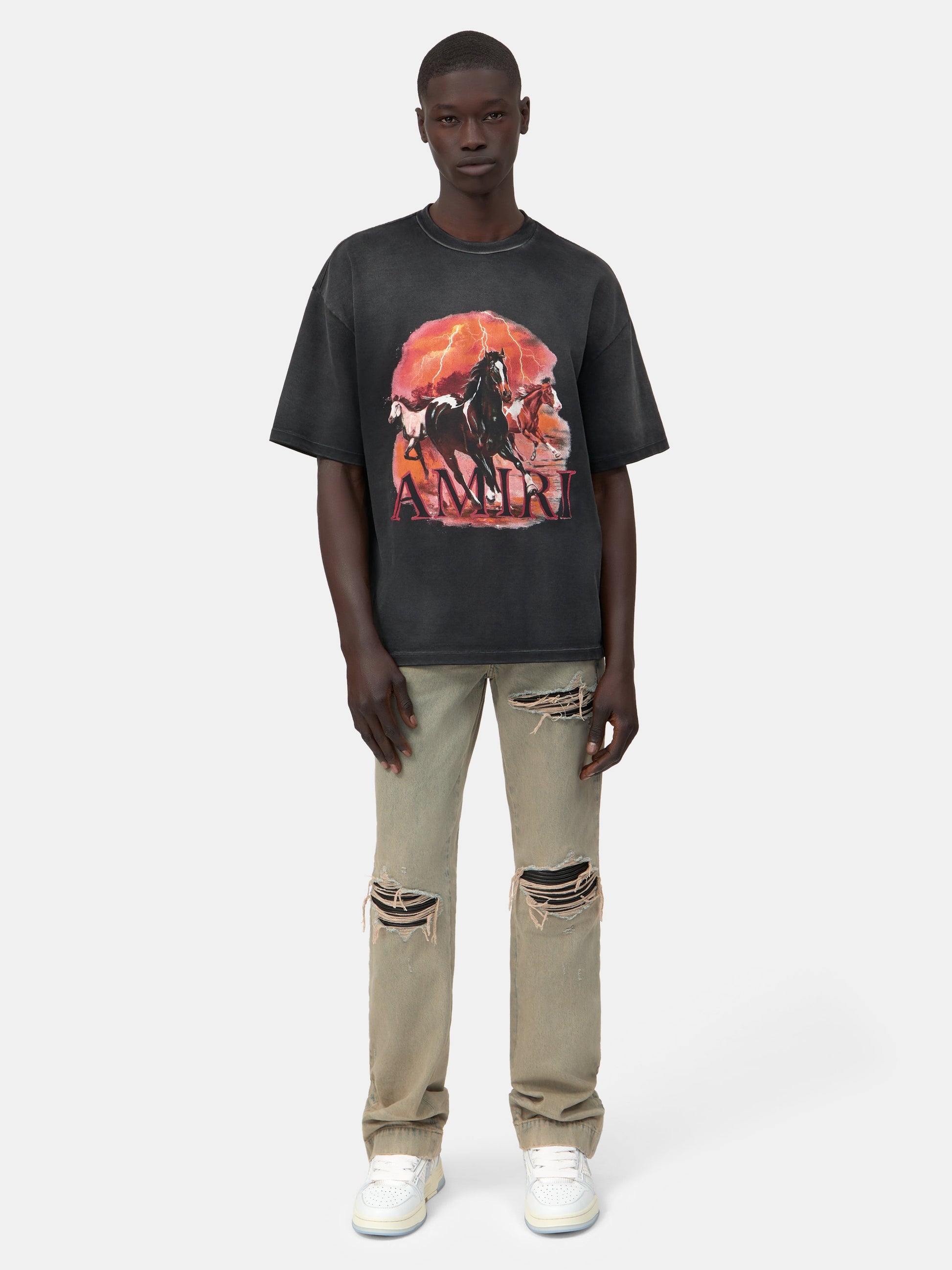 Plains Oversized Tee - Black | Amiri Value