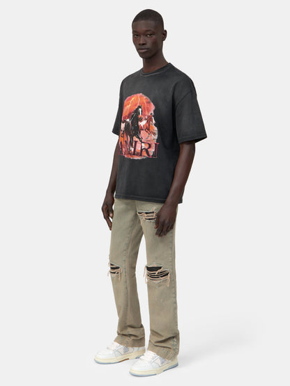 Plains Oversized Tee - Black | Amiri Value
