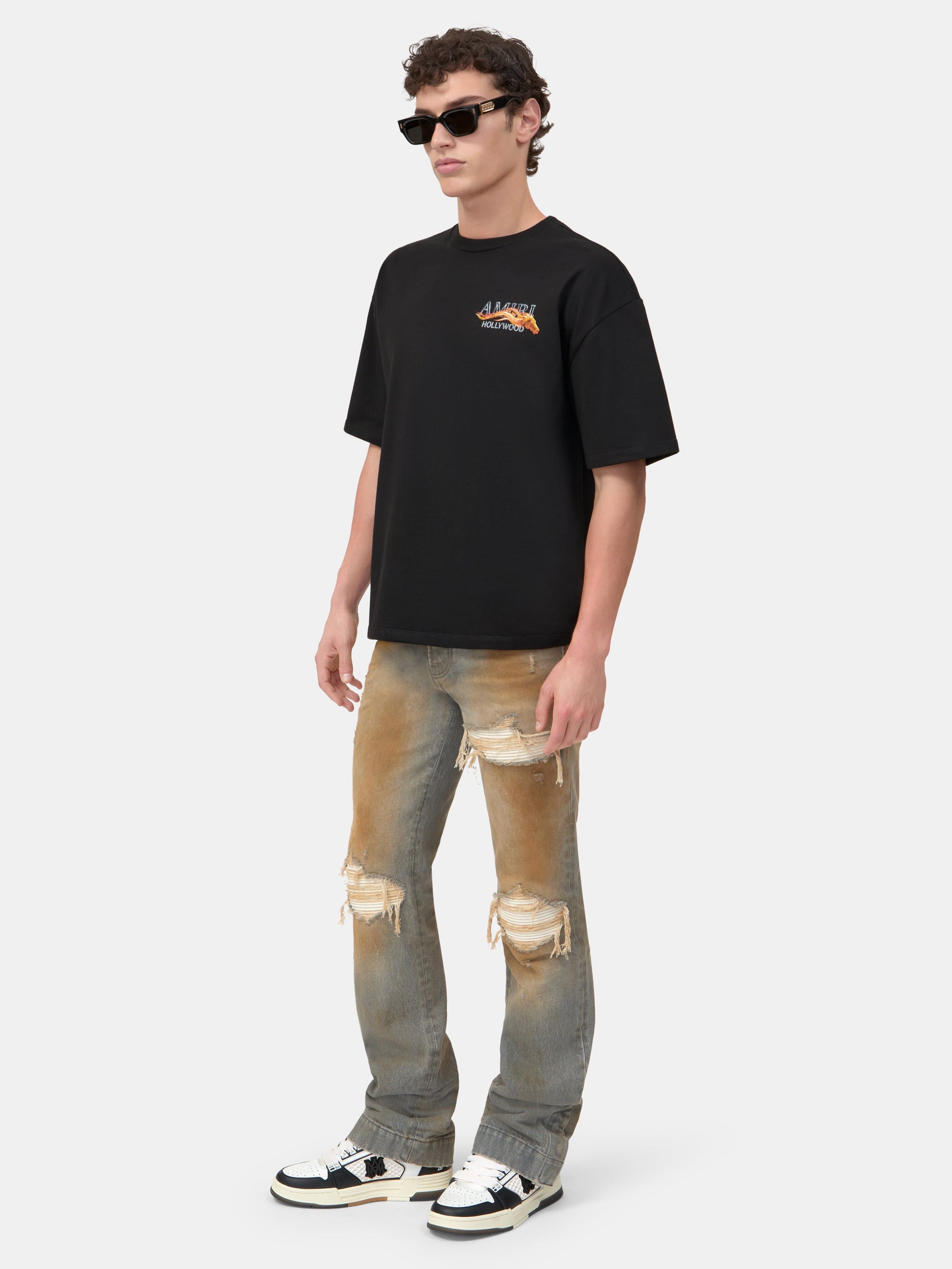 Amiri Hollywood Horse Oversized Tee - Black | Amiri Affordable