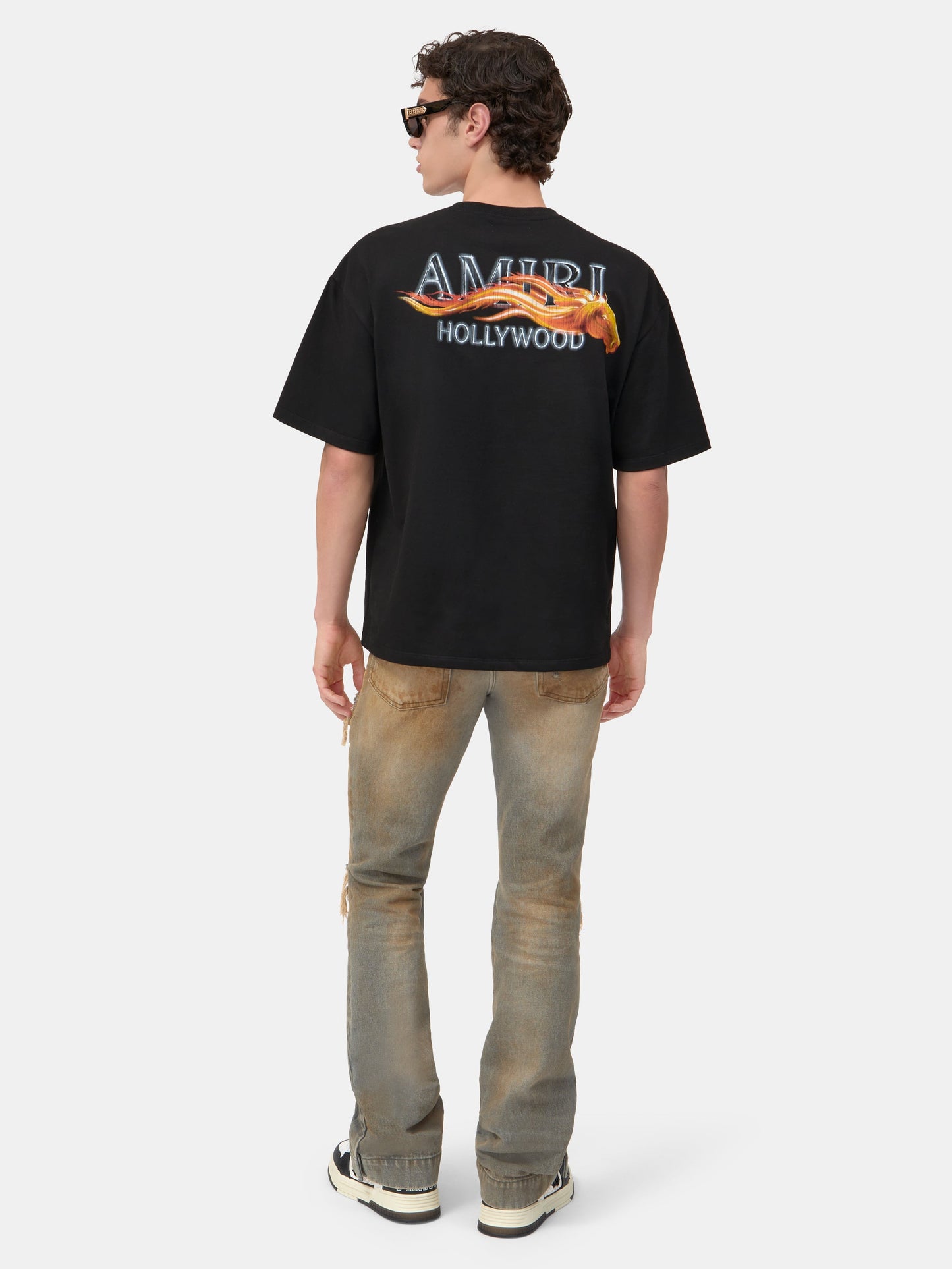 Amiri Hollywood Horse Oversized Tee - Black | Amiri Affordable