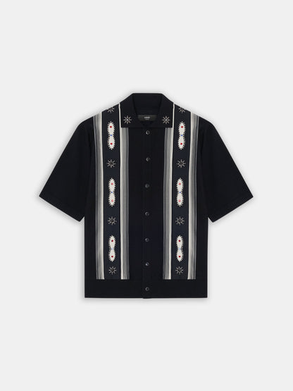 Stud Stripe Shirt - Black | Amiri Budget Friendly