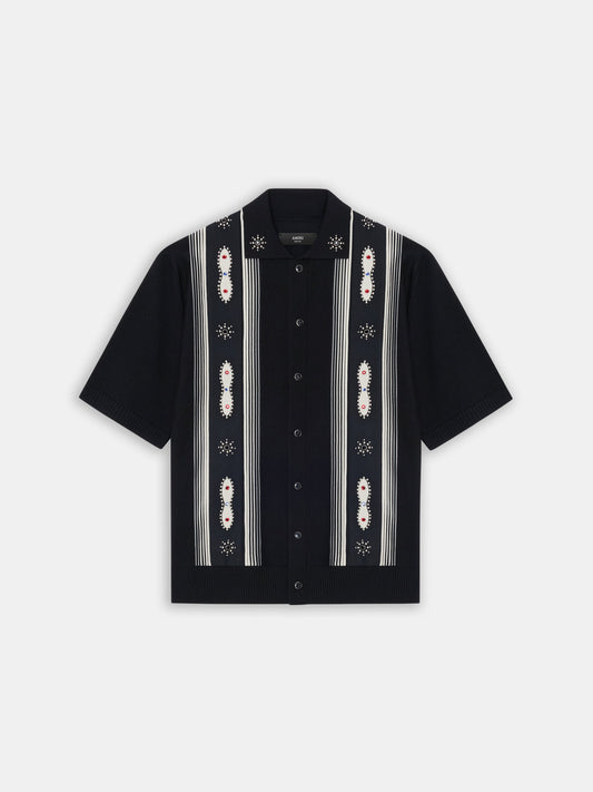 Stud Stripe Shirt - Black | Amiri Budget Friendly