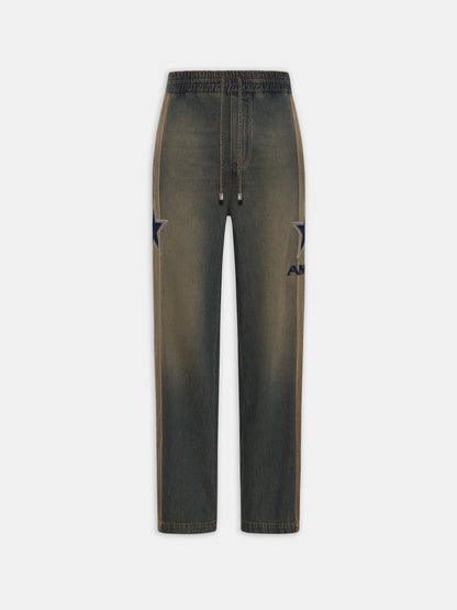 Amiri Sport Denim Track Pant - Worn Slate | Amiri Special Offer