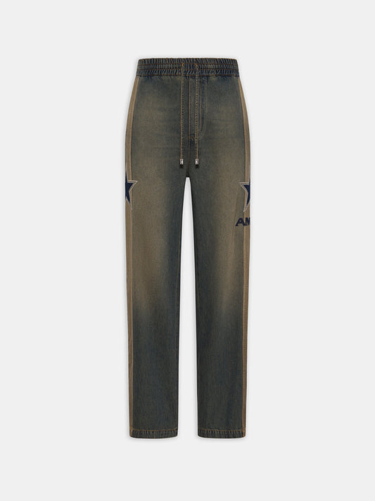 Amiri Sport Denim Track Pant - Worn Slate | Amiri Special Offer