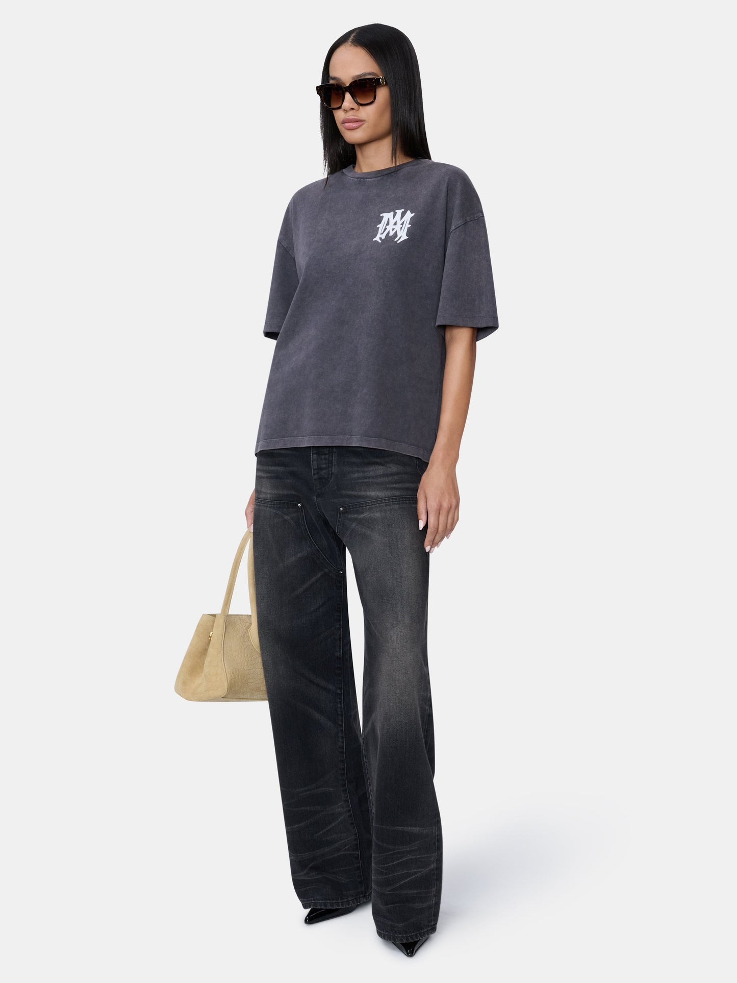 Amiri Hollywood Oversized Tee - Black | Amiri Featured