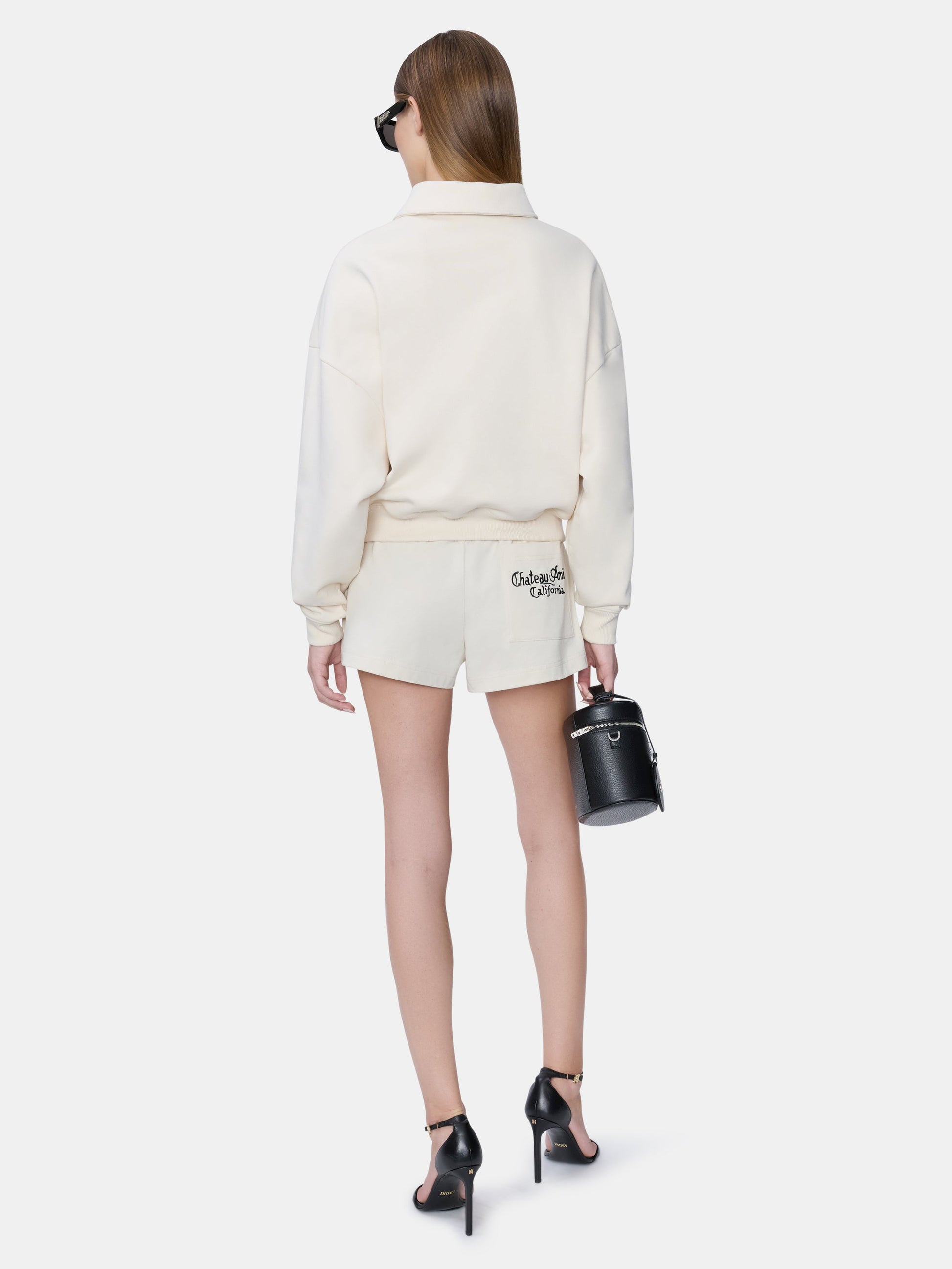 Ma Chateau Sweatshort - Alabaster | Amiri Online
