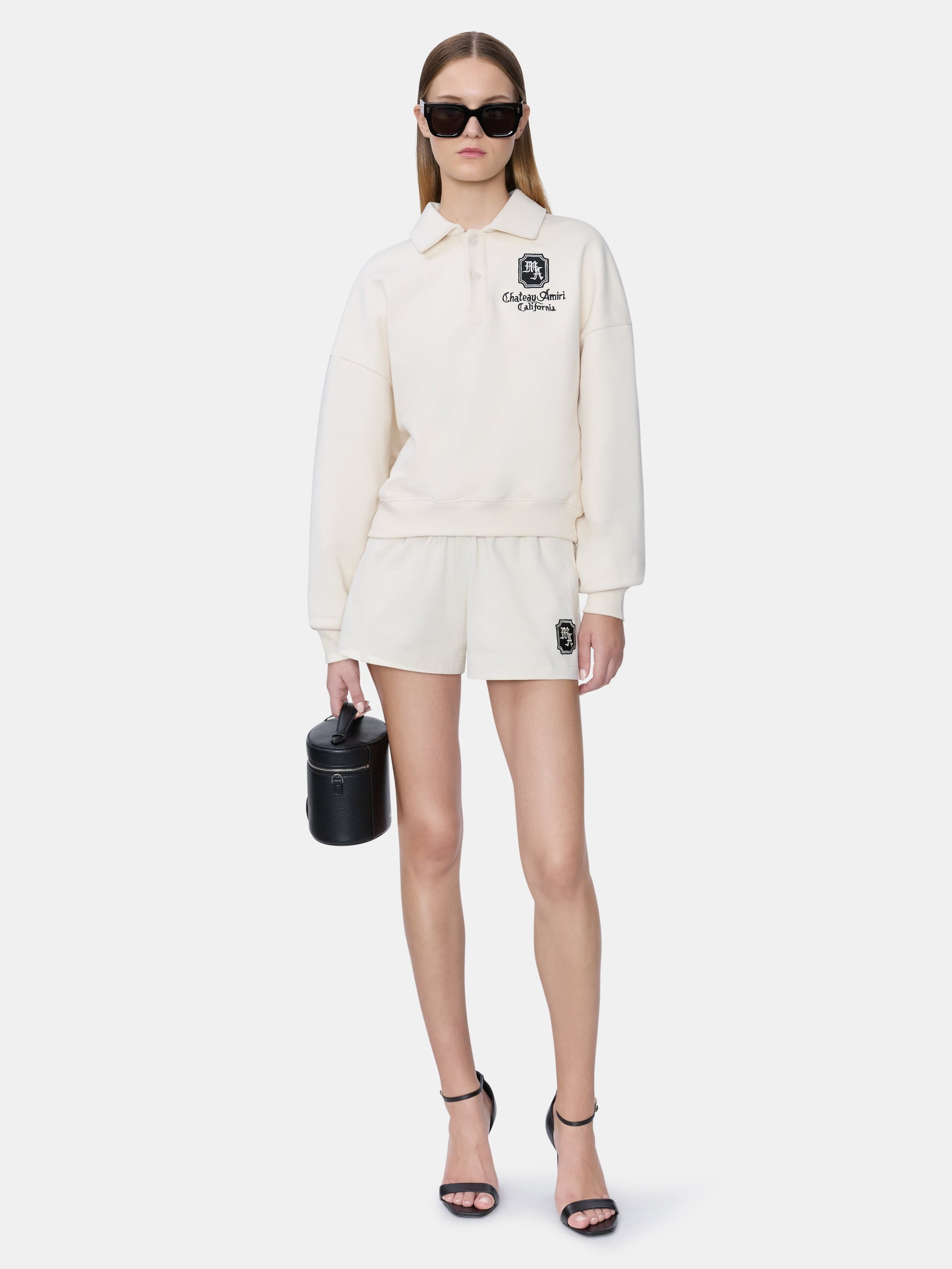 Ma Chateau Sweatshort - Alabaster | Amiri Online
