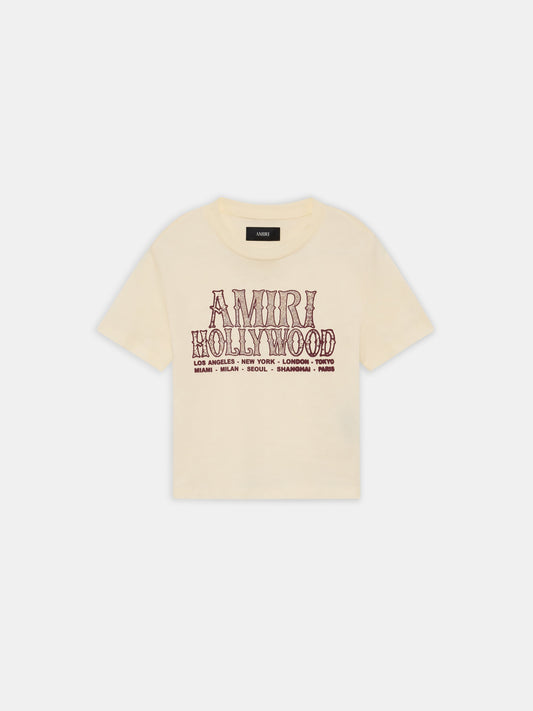 Amiri Hollywood Baby Tee - Linen | Amiri Budget Friendly