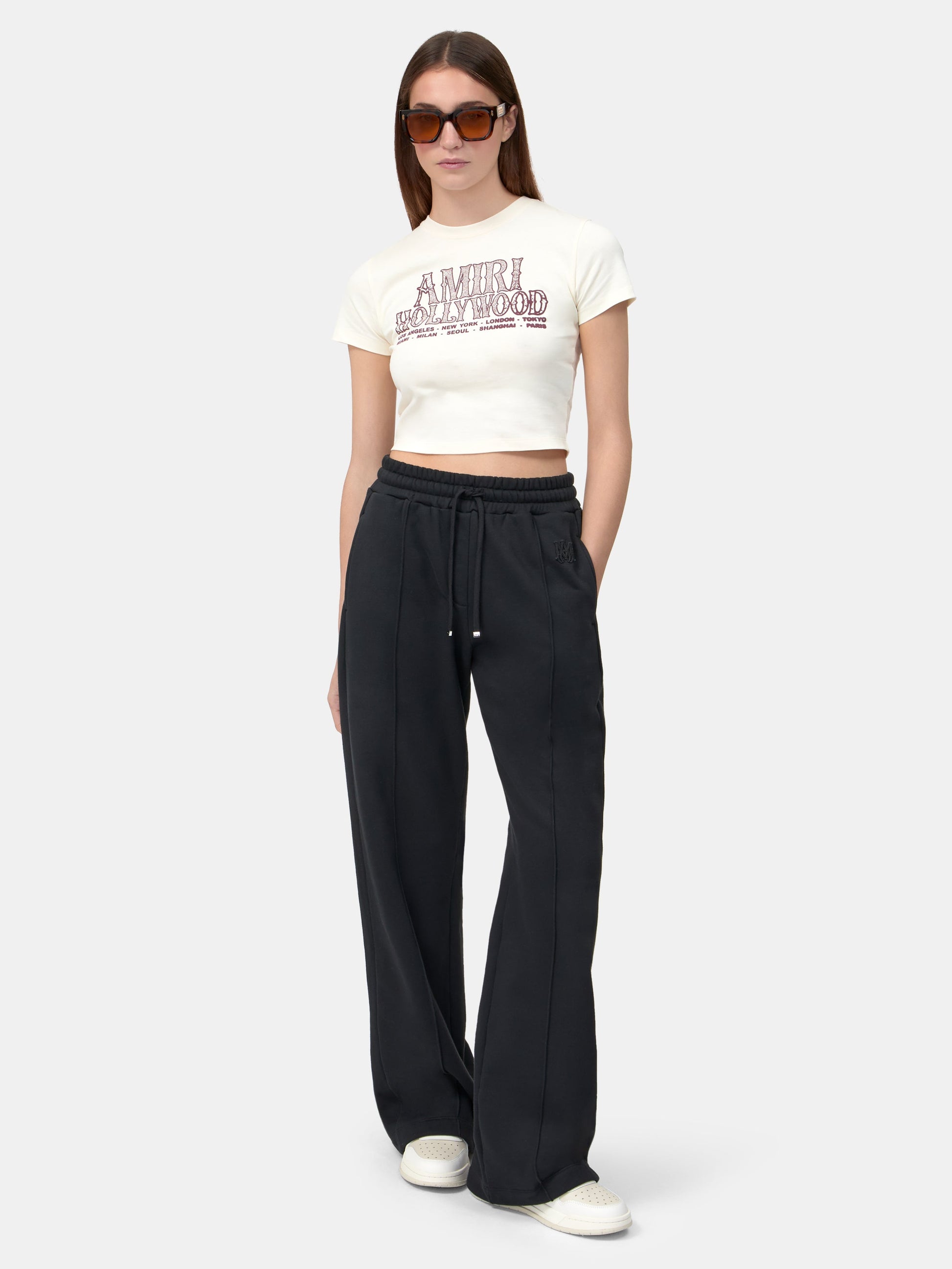 Amiri Hollywood Baby Tee - Linen | Amiri Budget Friendly