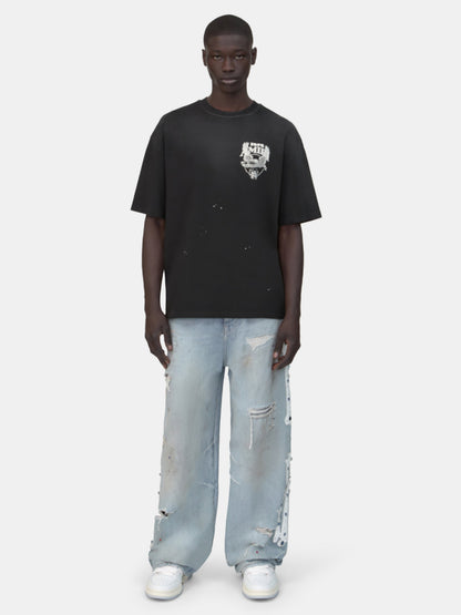 Bones Studded Baggy Jean - Perfect Antique Indigo | Amiri Featured