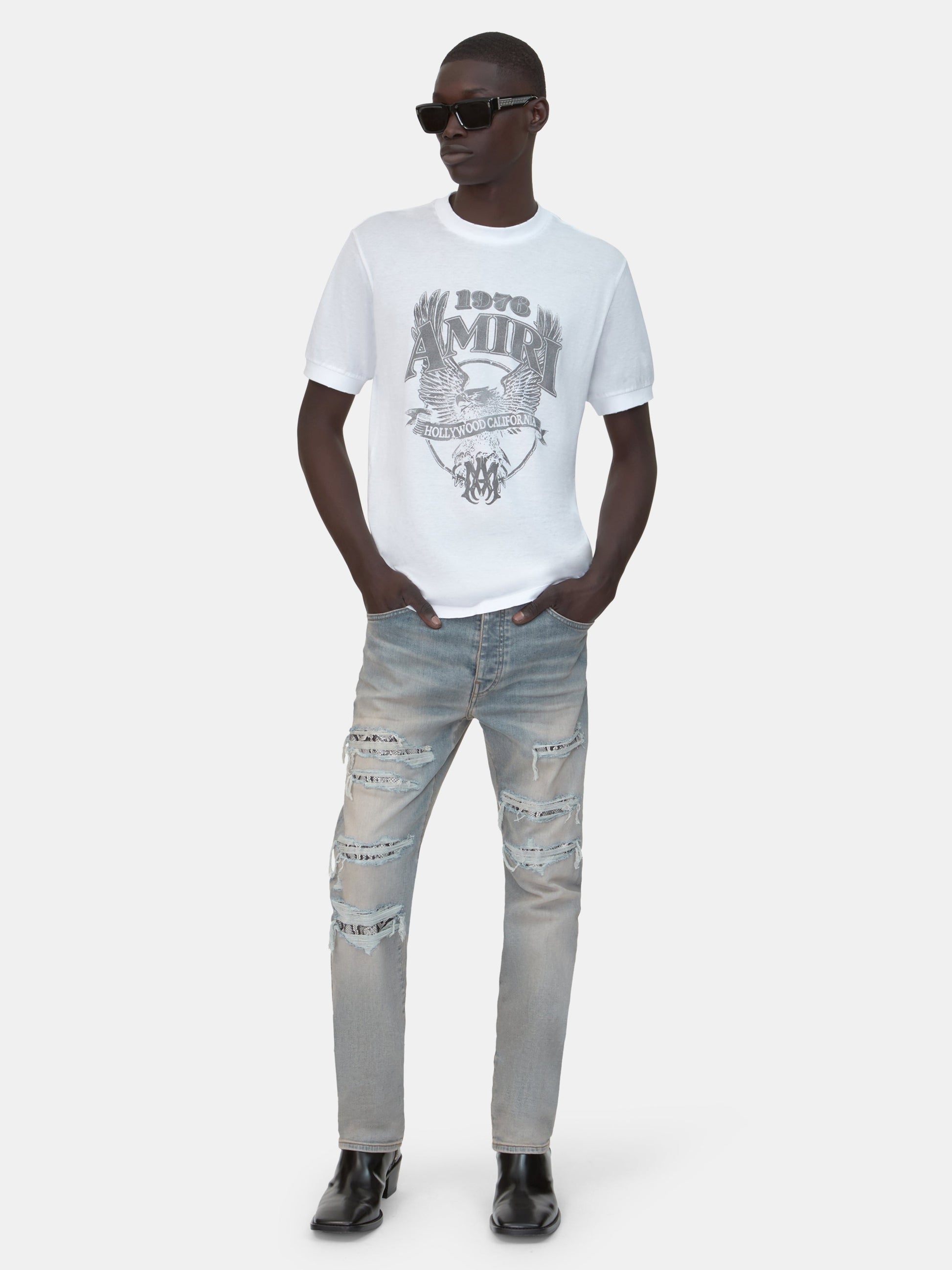 Amiri Eagle Tee - White | Amiri Value