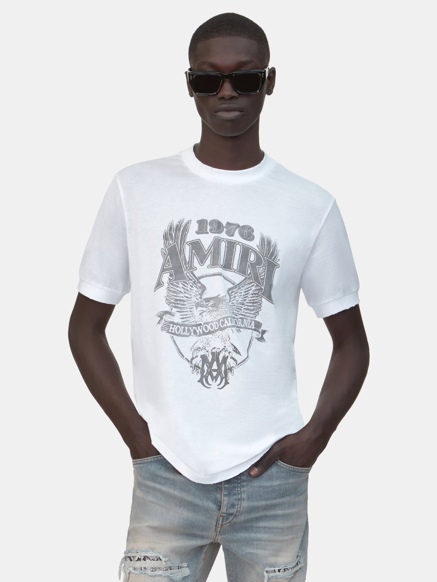 Amiri Eagle Tee - White | Amiri Value