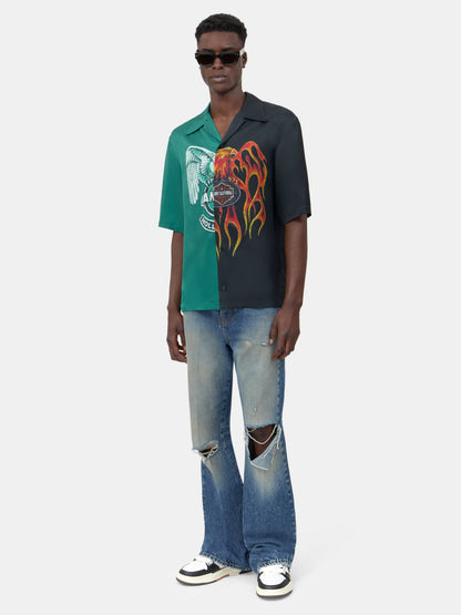Spliced Camp Shirt - Multi | Amiri Budget Friendly