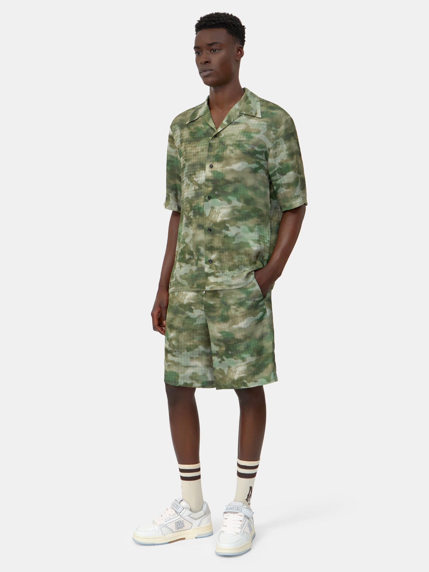 Ma Quad Camo Camp Shirt - Natural | Amiri Great Deal