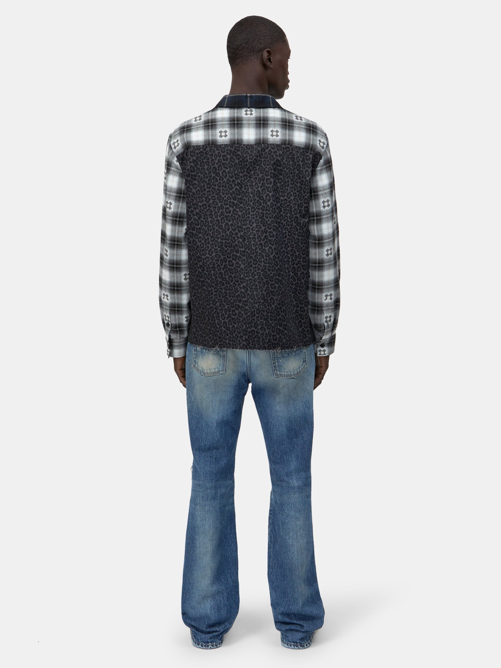 Spliced Ma Quad Flannel - Midnight Blue | Amiri Sale
