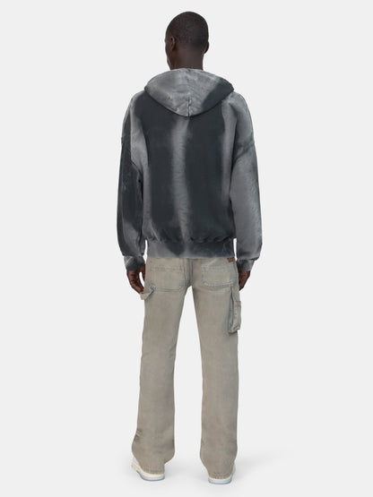 Bones Studded Oversized Zip Hoodie - Black | Amiri Value