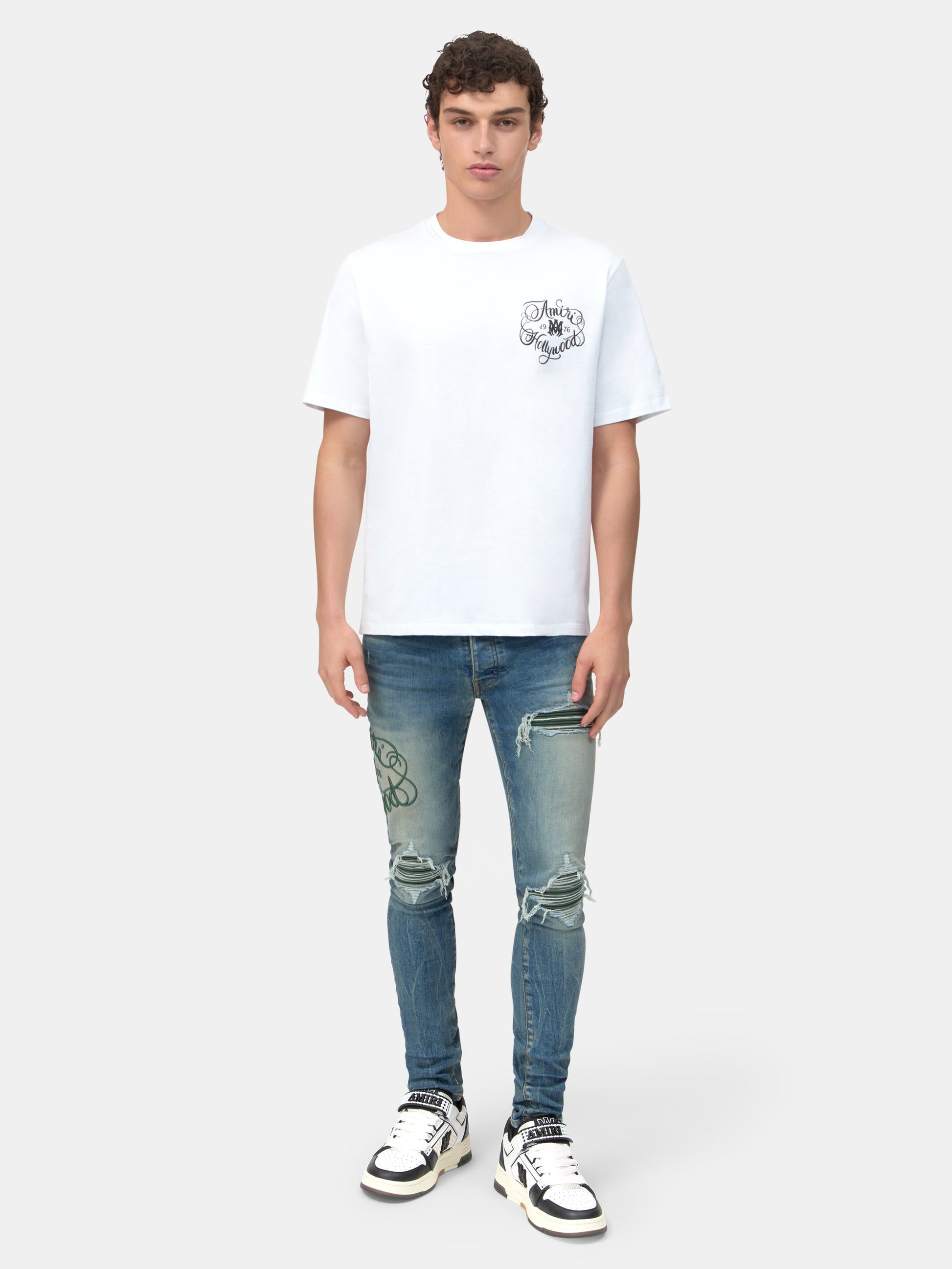 Amiri Hollywood Tee - White | Amiri Affordable